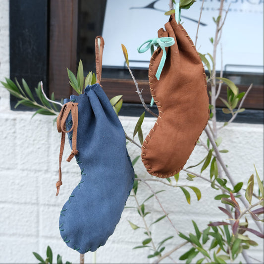 【2025/12/5(金) 10:15AM】国産ジビエ鹿革 クリスマスソックス ワークショップ ご予約 【初~中級】