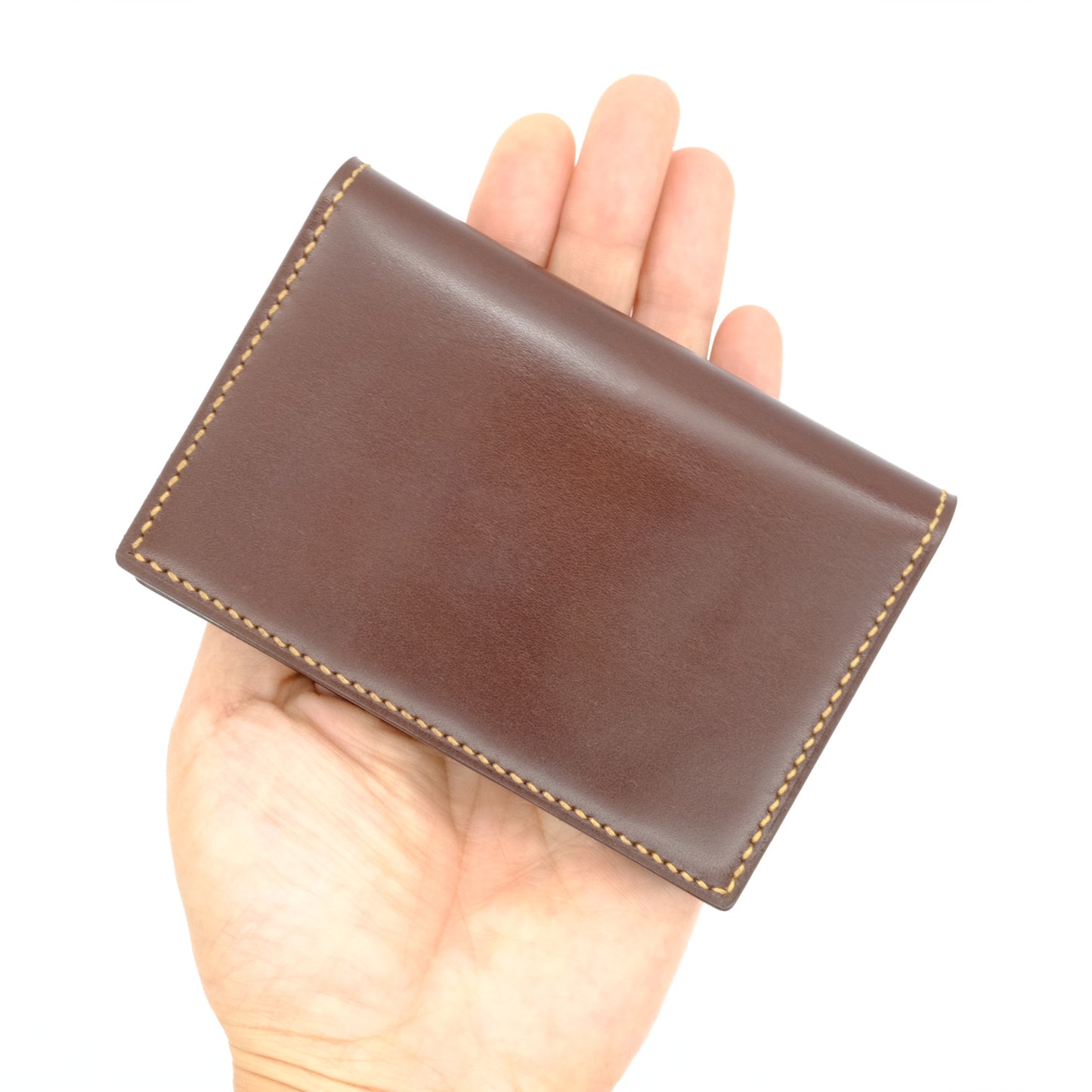 K.EZAWA 牛革カードケース イタリア植物タンニンなめし