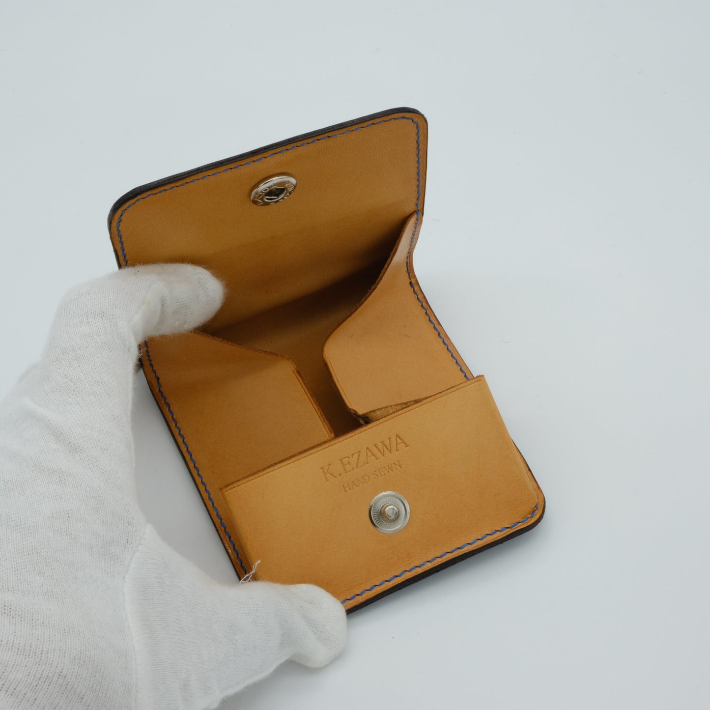 K.EZAWA 牛革ボックス型コインケース