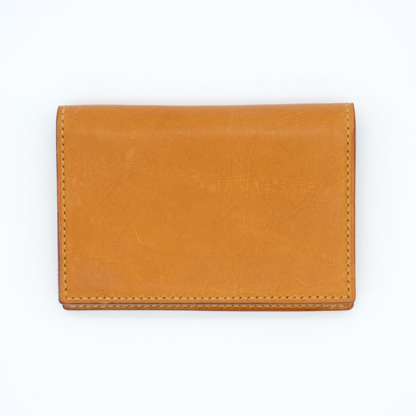 K.EZAWA 牛革カードケース イタリア植物タンニンなめし