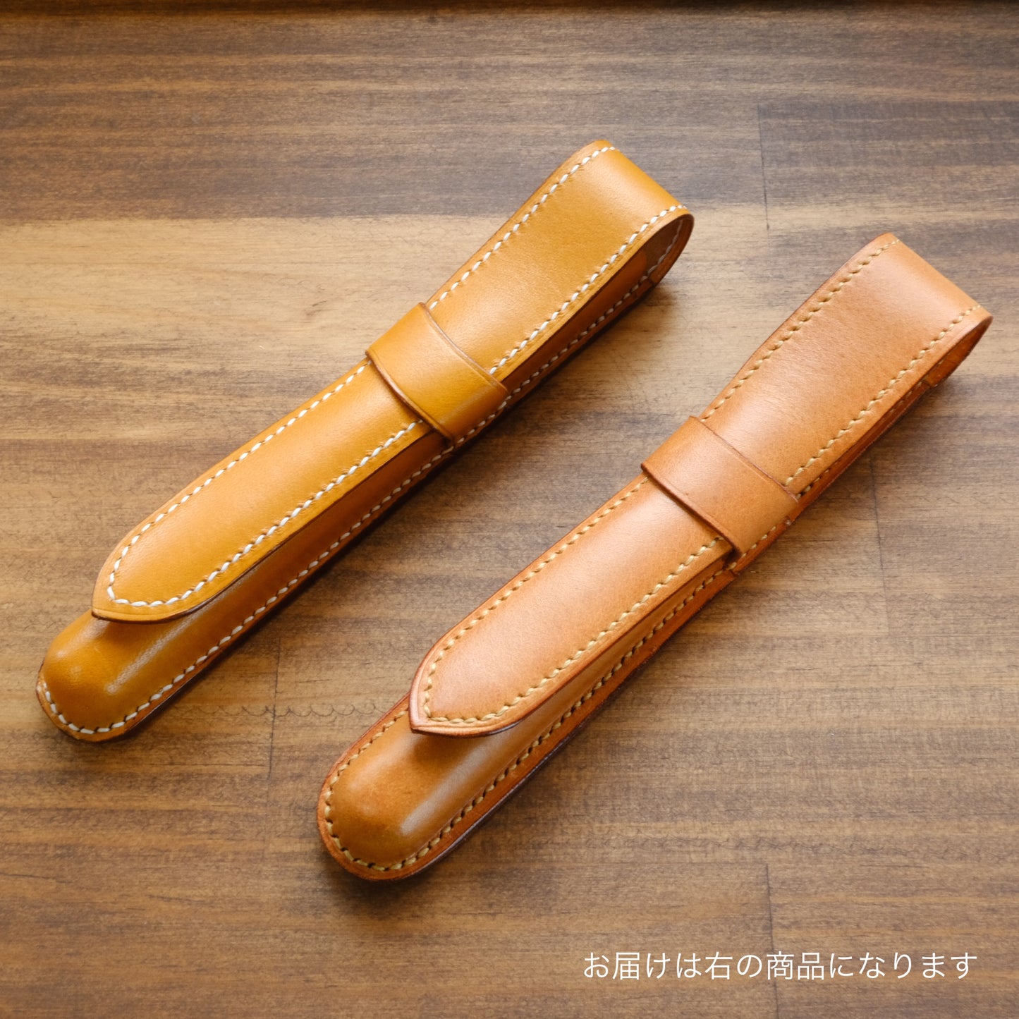 K.EZAWA 牛革1本ペンケース