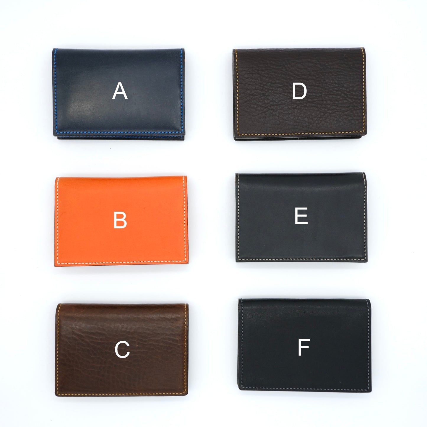 K.EZAWA 牛革カードケース イタリア植物タンニンなめし