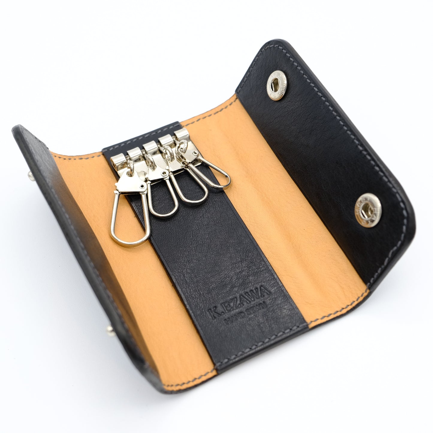 K.EZAWA 牛革4連キーケース