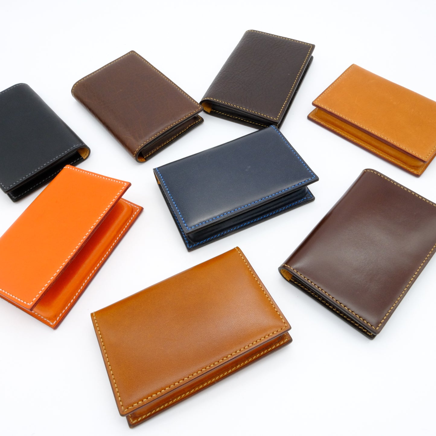 K.EZAWA 牛革カードケース イタリア植物タンニンなめし