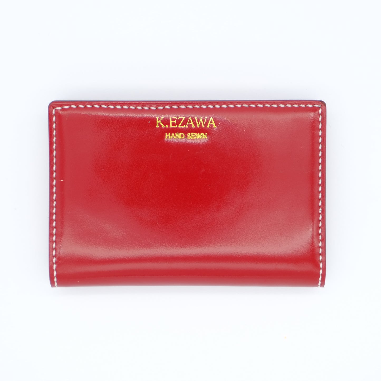 K.EZAWA 牛革カードケース イタリア植物タンニンなめし