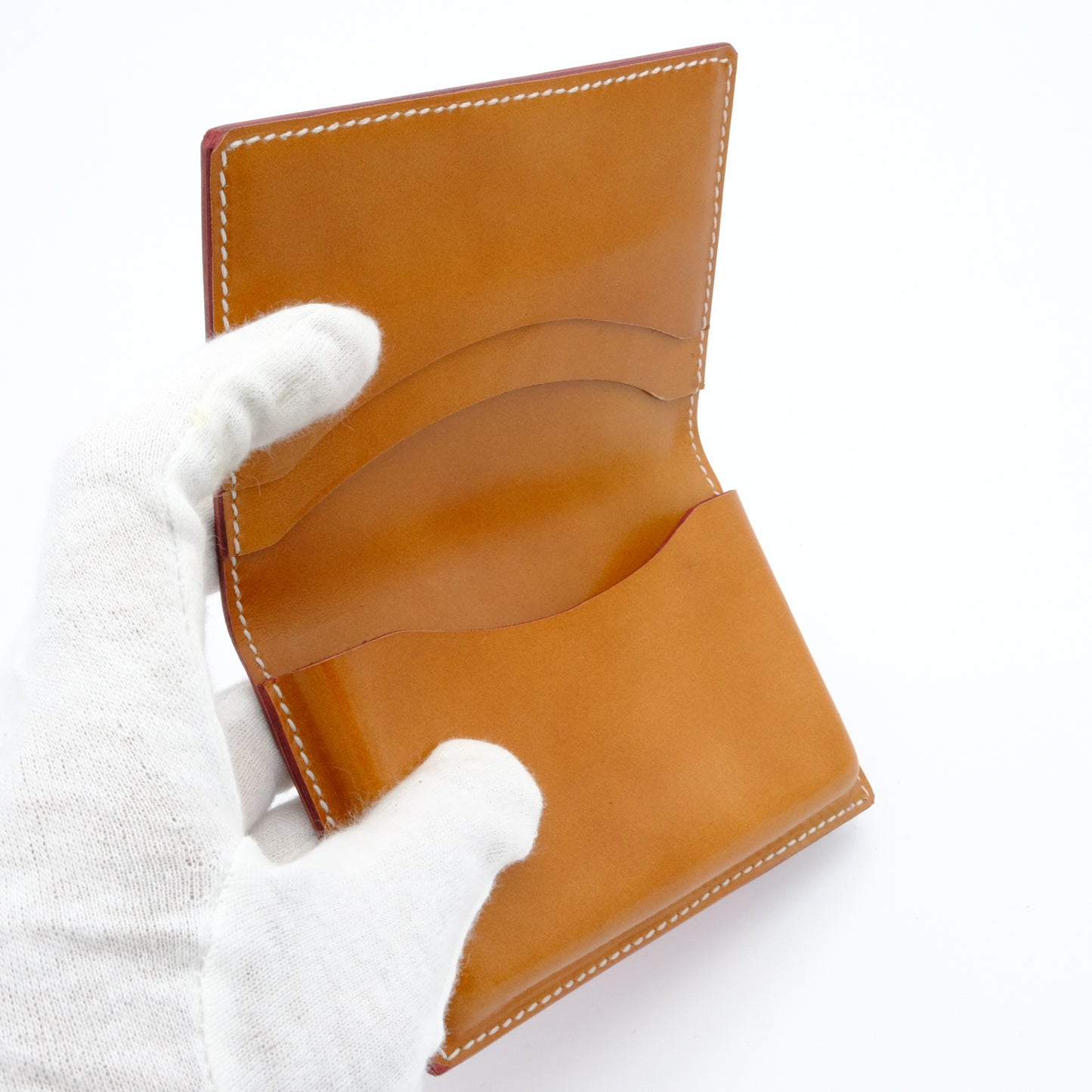 K.EZAWA 牛革カードケース イタリア植物タンニンなめし