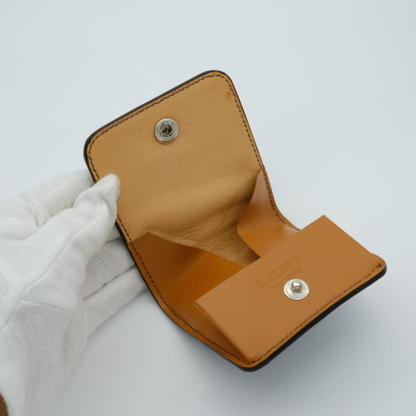 K.EZAWA 牛革ボックス型コインケース