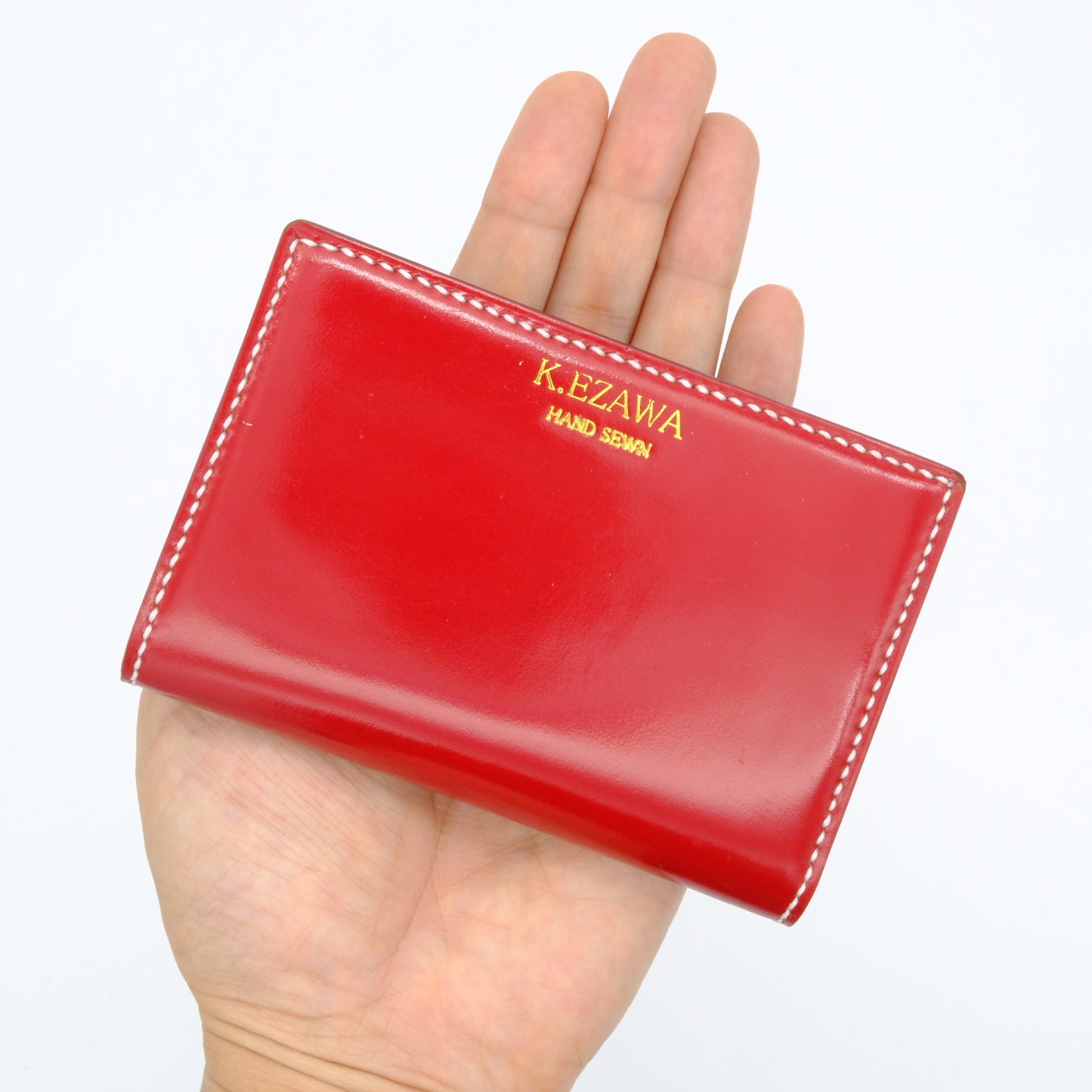 K.EZAWA 牛革カードケース イタリア植物タンニンなめし