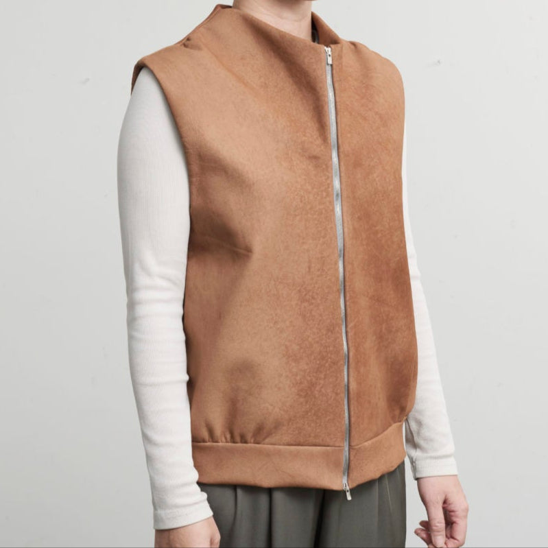 ENISICA ジレシカ ベスト ジビエ鹿革 レザーベスト【数量限定