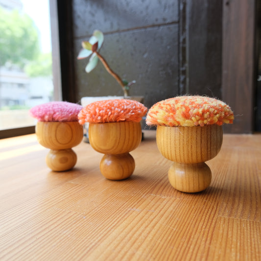 革用ウールブラシ「べにばな」