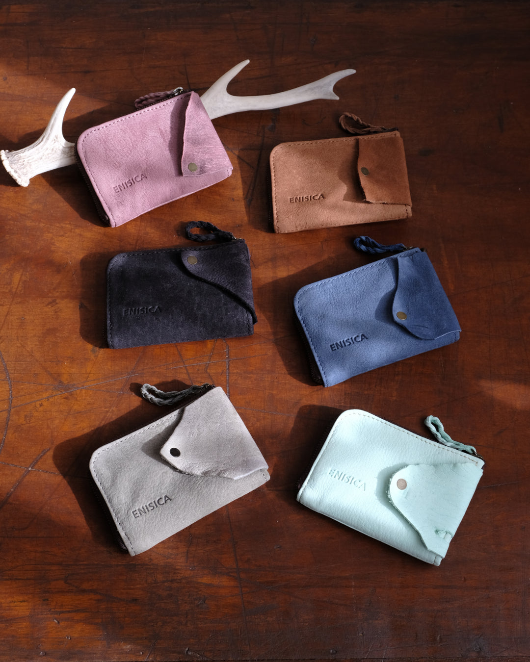 ENISICA 鹿革ミニ財布 キーケース マルチユースウォレット【ご予約・納期最長3ヶ月】