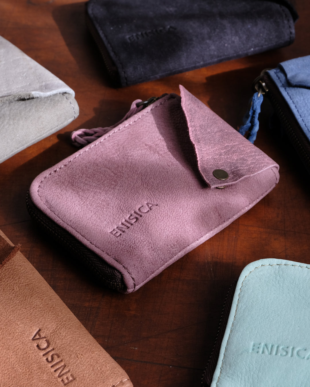 ENISICA 鹿革ミニ財布 キーケース マルチユースウォレット【ご予約・納期最長3ヶ月】
