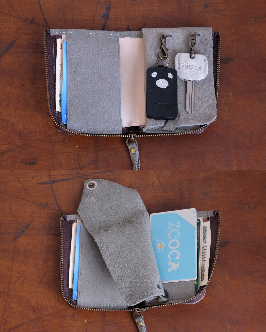 ENISICA 鹿革ミニ財布 キーケース マルチユースウォレット【ご予約・納期最長3ヶ月】